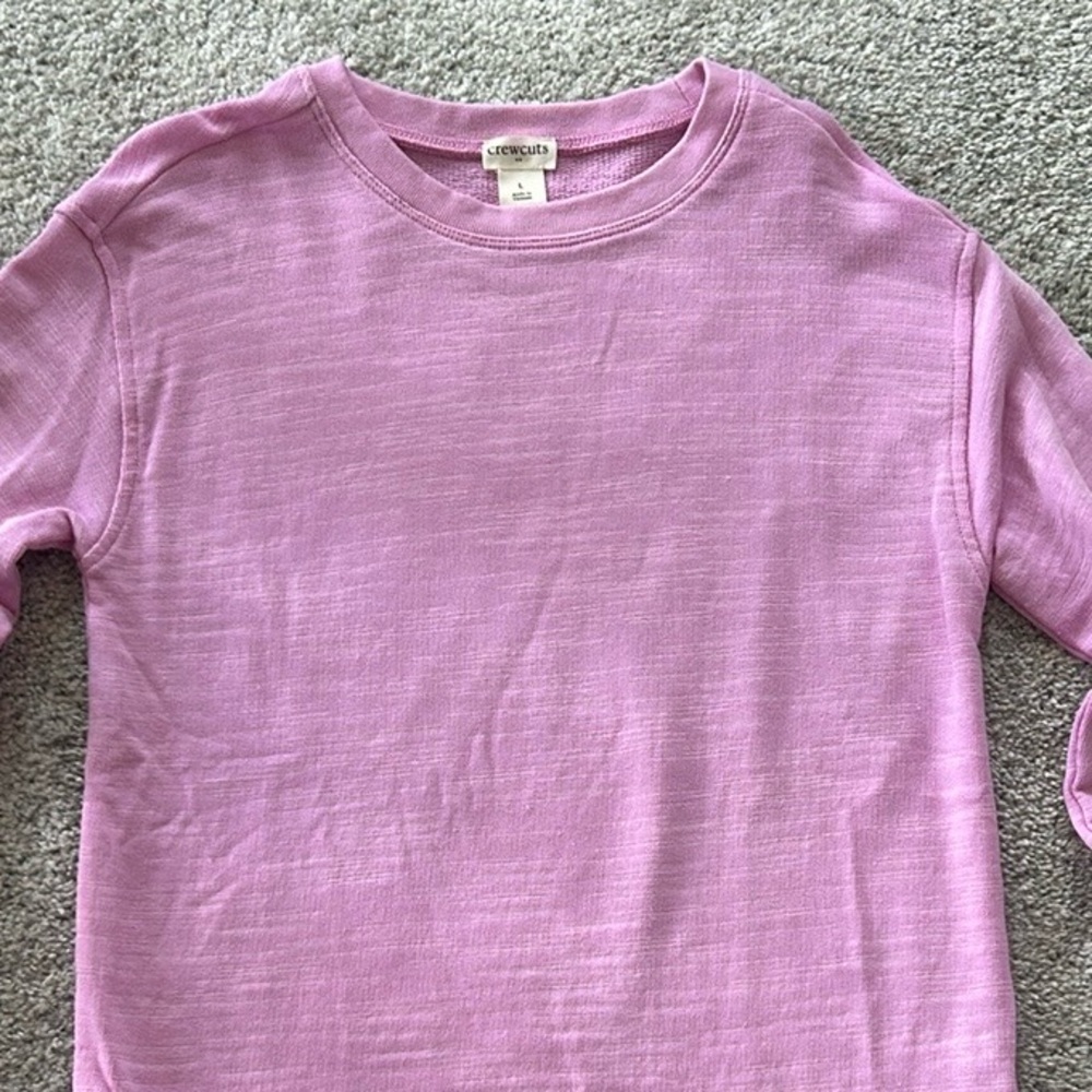 J Crew Crewcuts Cotton Blend Terry Crewneck Sweatshirt - Picture 2 of 6